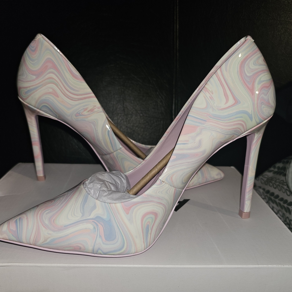 Aldo Multicolor Swirl Heels